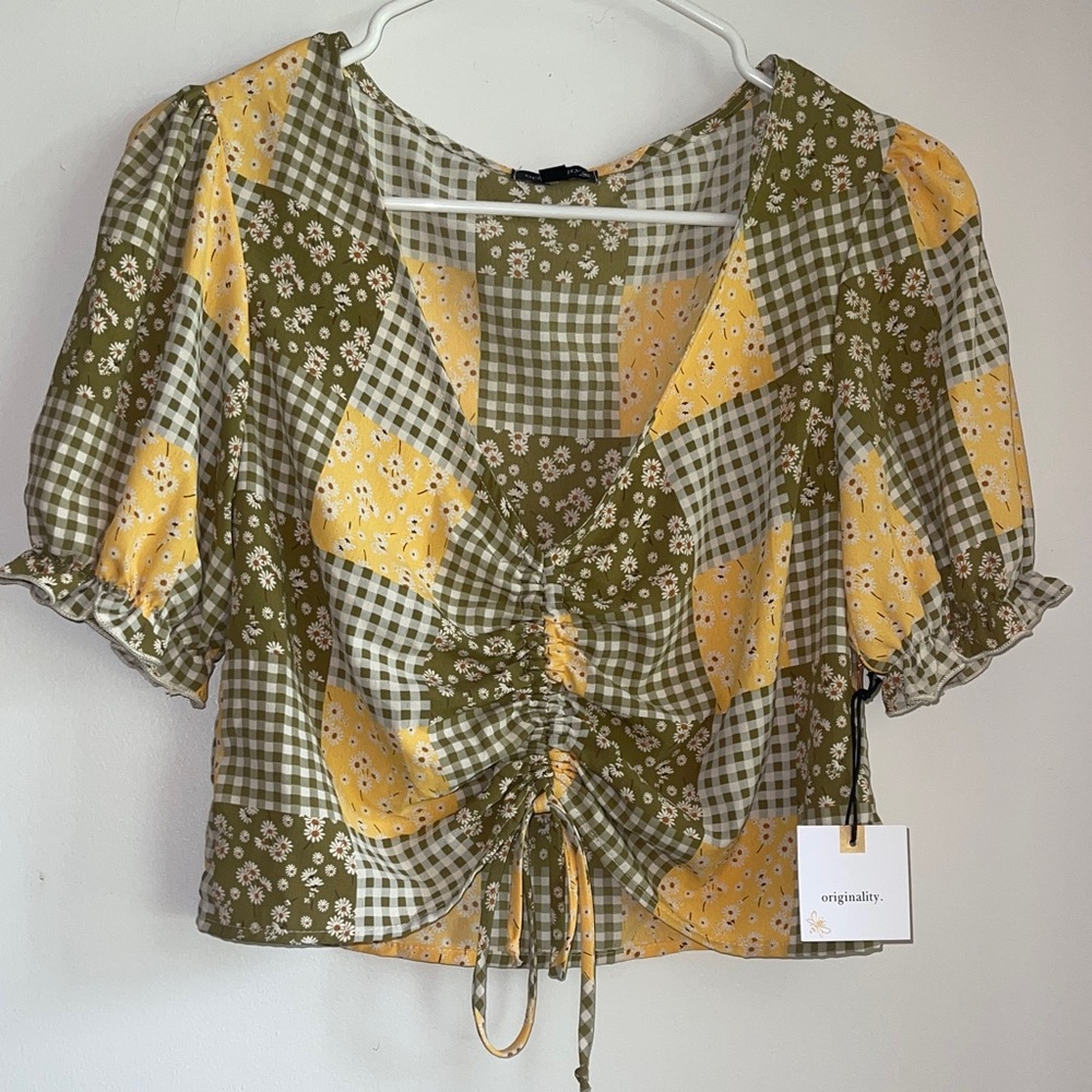 Originality Women's Floral Patchwork Blouse Small